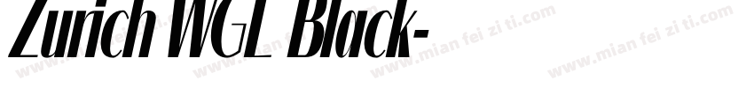 Zurich WGL Black字体转换